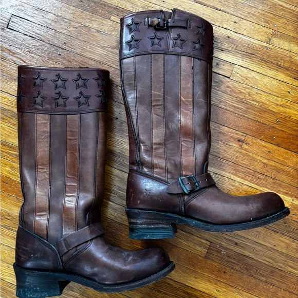 Frye Americana Flag Boots Size 8 - Picture 4 of 10